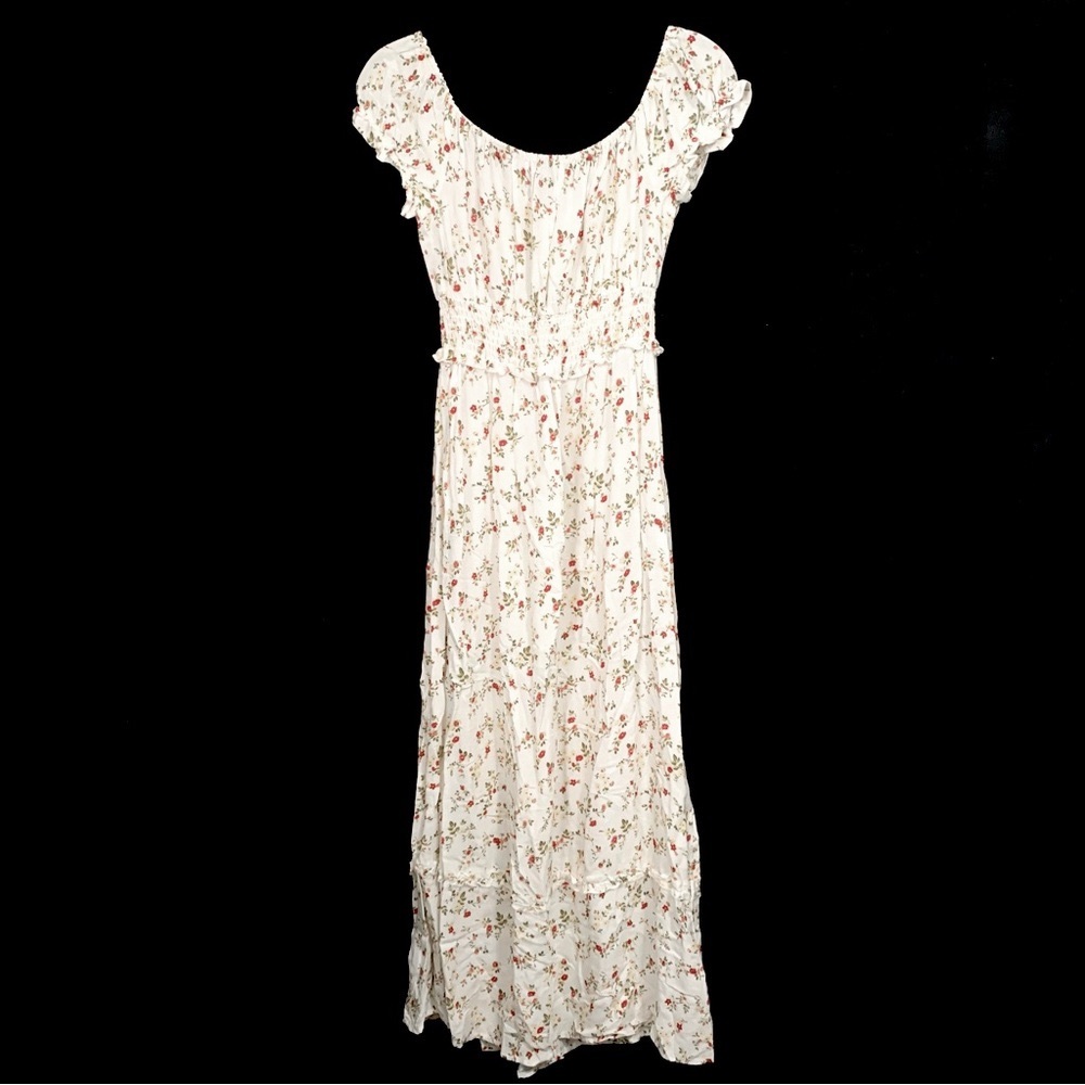 Vine And Valley Peasant Style Floral Print Maxi Dress - Picture 2 of 9